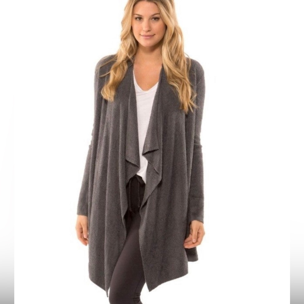 Barefoot Dreams CozyChic Lite Calypso Wrap in Graphite - Picture 10 of 11